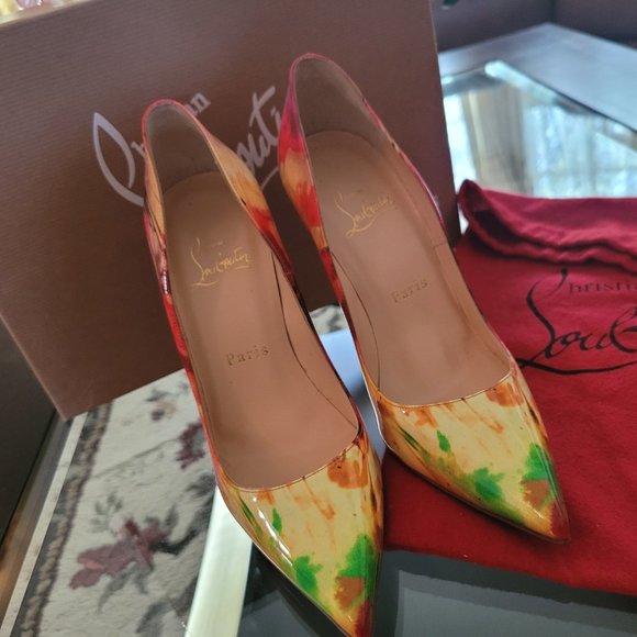 Authentic Christian Louboutin Multicolor Sexy Pumps - Picture 2 of 4